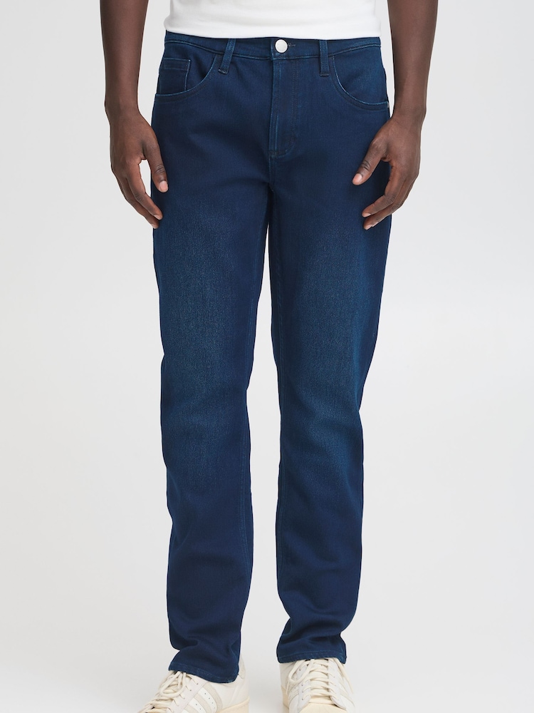 Blend Denim Dark Blue Tapered Fit Mid Stretch Jeans - Image 1 of 5