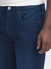 Blend Denim Dark Blue Tapered Fit Mid Stretch Jeans - Image 3 of 5