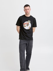 Blend Black Printed Short Sleeve T-Shirt - Image 3 of 5