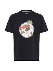 Blend Black Printed Short Sleeve T-Shirt - Image 5 of 5