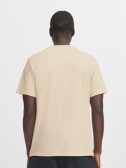 Blend Cream Printed Short Sleeve 100% Cotton T-Shirt - Image 2 of 5