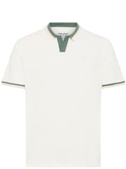 Weiß - Blend Resort Short Sleeve 100% Cotton Polo Shirt - Bild 5 von 5