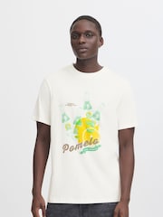 Blend White Printed Short Sleeve 100% Cotton T-Shirt - Image 1 of 5
