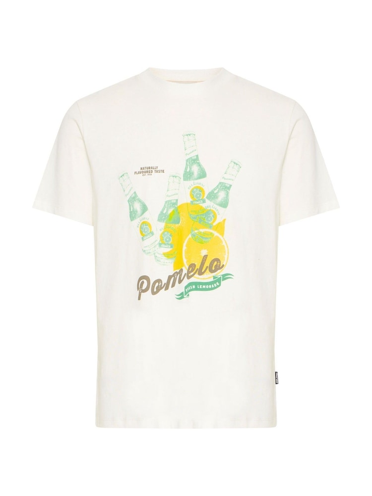 Blend White Printed Short Sleeve 100% Cotton T-Shirt - Image 5 of 5 Blend White Printed Short Sleeve 100% Cotton T-Shirt - Image 5 of 5