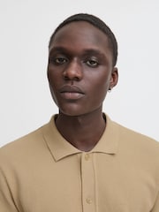 Blend Natural Knitted Short Sleeve 100% Cotton Shirt - Image 3 of 5