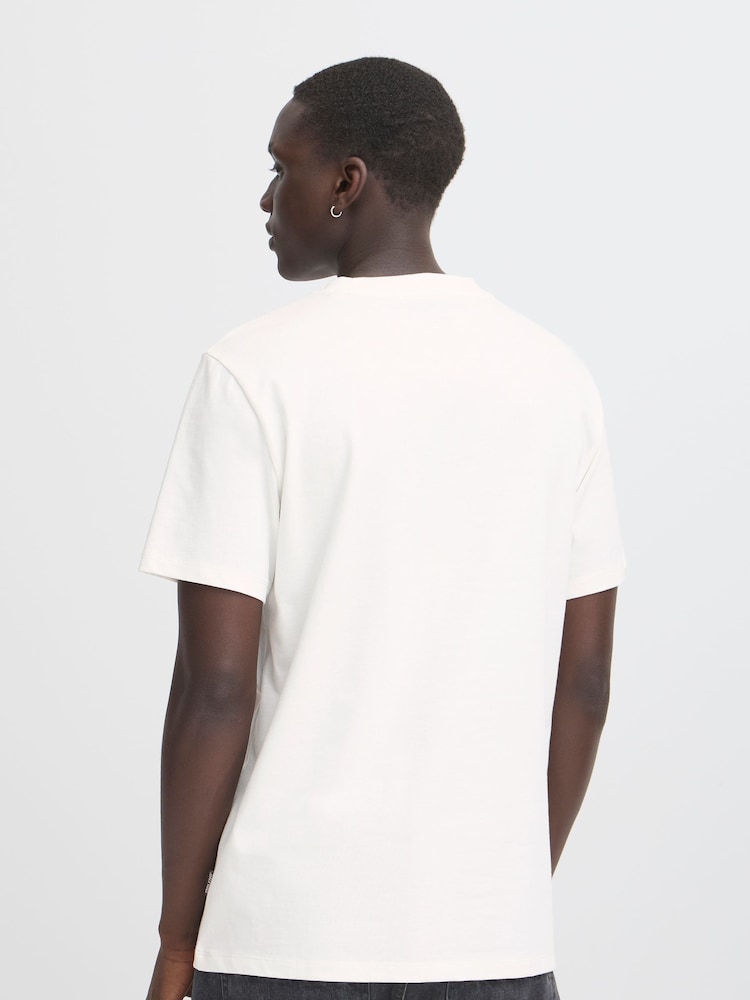 Blend White Sloth Printed Short Sleeve 100% Cotton T-Shirt - Image 2 of 5