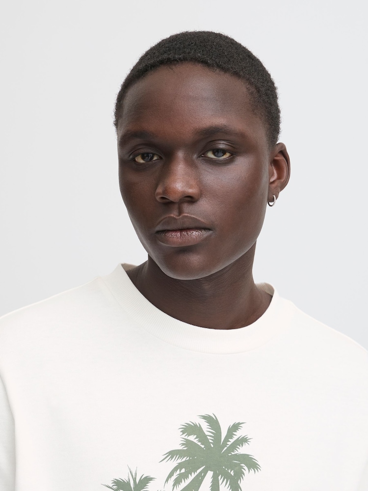Blend White Printed Short Sleeve T-Shirt - Image 4 of 5