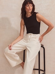 Ro&Zo Black Rib Tank Top - Image 2 of 4