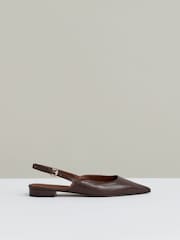 Reiss Chocolate Aubrey Shoes - Image 1 of 4