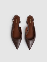 Reiss Chocolate Aubrey Shoes - Image 2 of 4