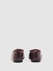 Reiss Oxblood Dina Nappa Leather Ballet Flats - Image 3 of 4