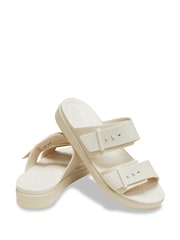 Crocs -Sandstone Brooklyn Buckle Low Sandals - Image 3 of 5