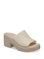 Crocs Brown Brooklyn Slide Heels - Image 2 of 5