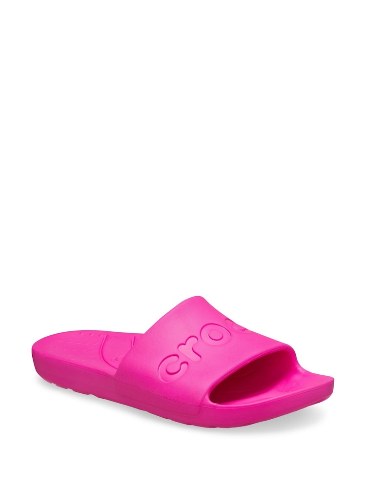 Crocs Pink Crocs Slides - Image 2 of 5