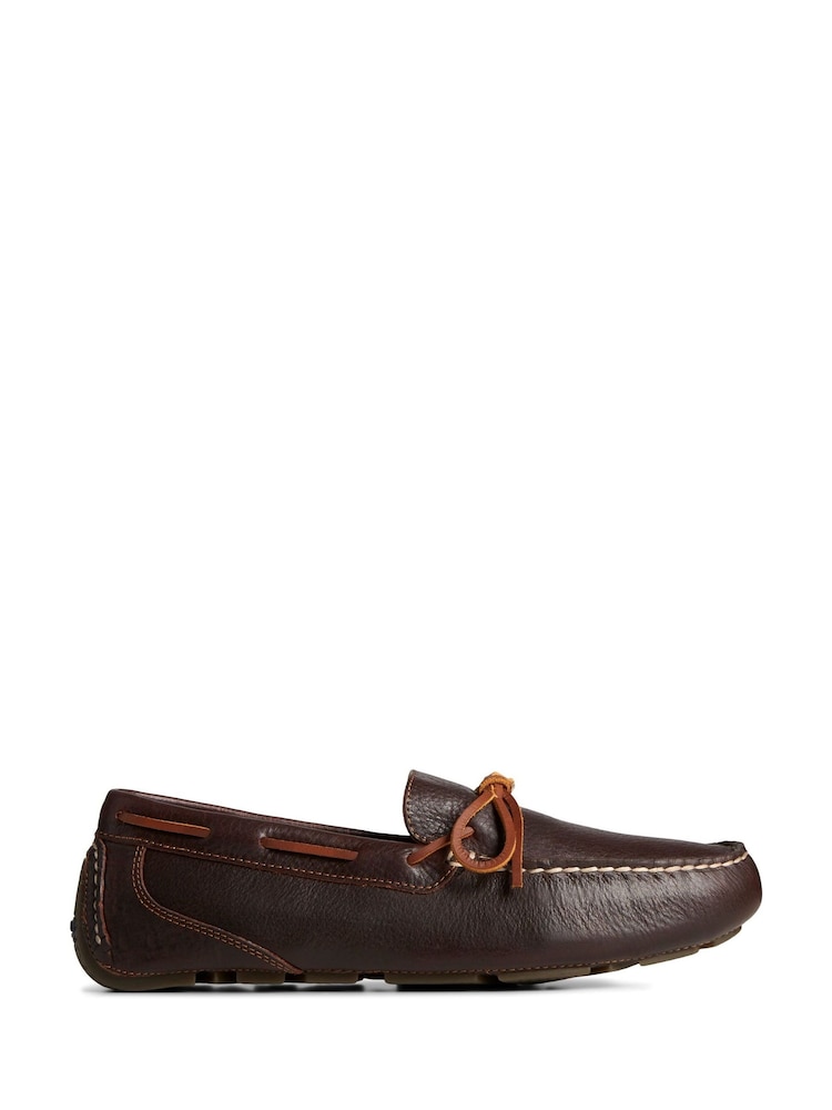 Sperry Driver 1 Eye Brown Loafers - Image 1 of 3