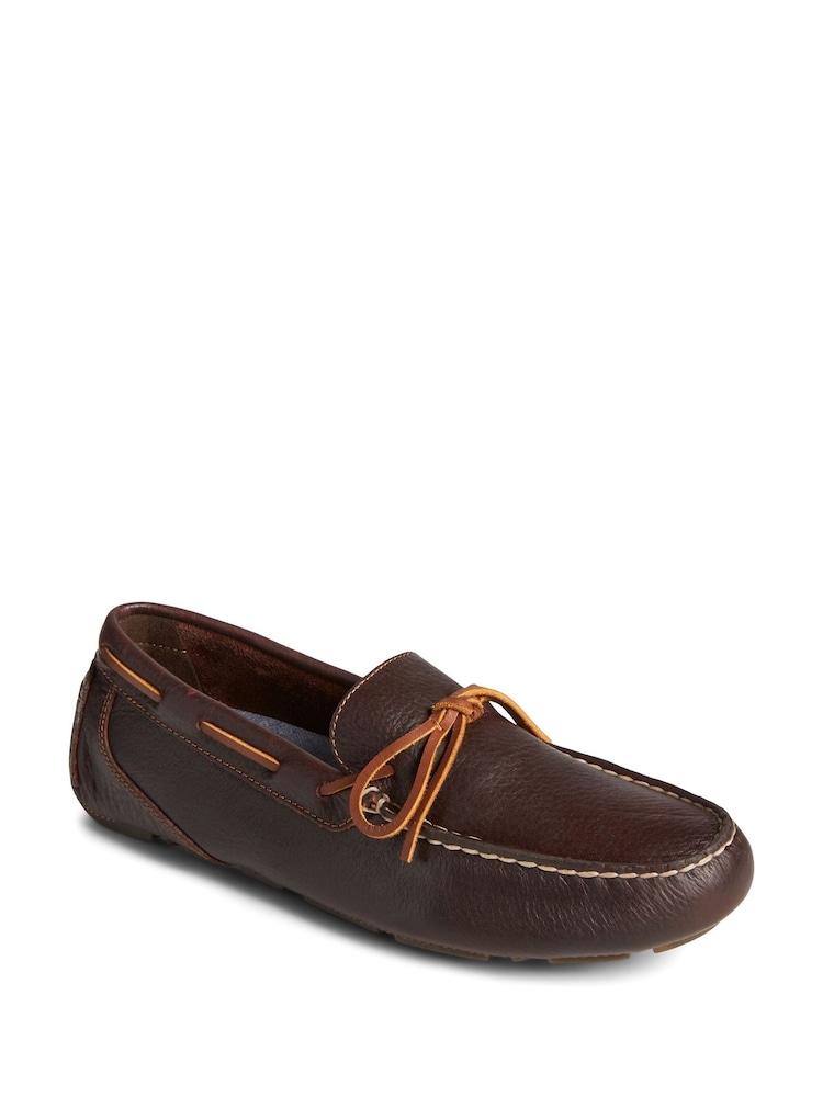 Sperry Driver 1 Eye Brown Loafers - Image 2 of 3