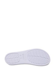 Crocs Purple Brooklyn Buckle Low Wedge Sandals - Image 5 of 5