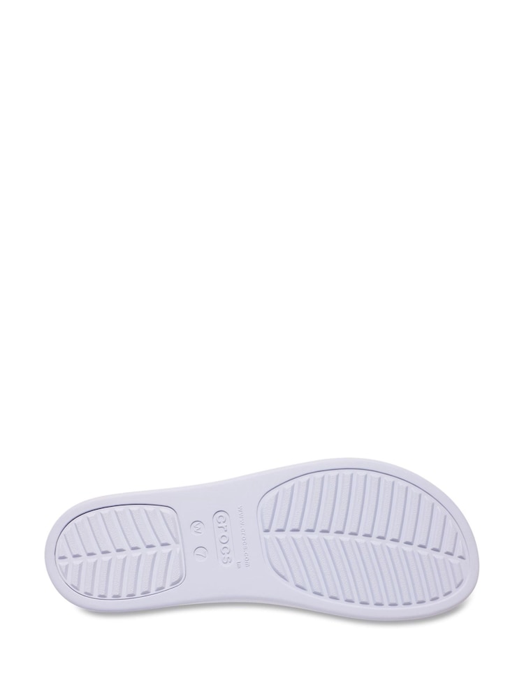 Crocs Purple Brooklyn Buckle Low Wedge Sandals - Image 5 of 5