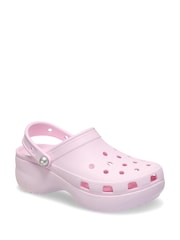 Crocs Pink Classic Platform Clogs - Image 2 of 5