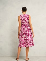 Hobbs Pink Marylise Jersey Dress - Image 2 of 4