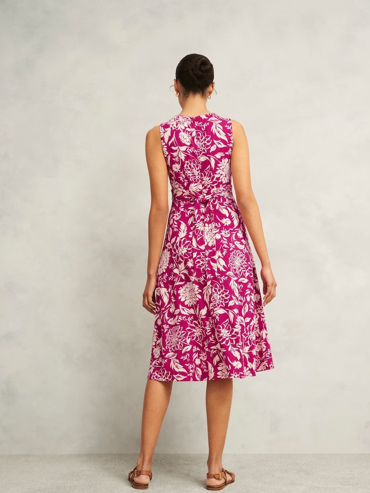 Hobbs Pink Marylise Jersey Dress - Image 2 of 4