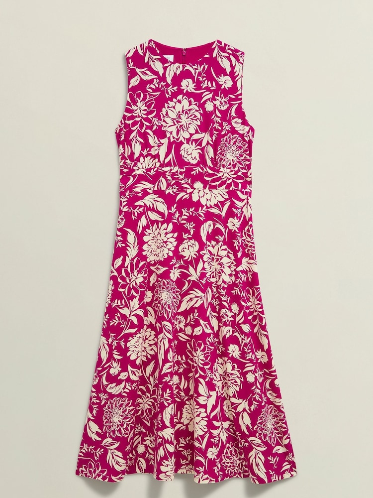 Hobbs Pink Marylise Jersey Dress - Image 4 of 4
