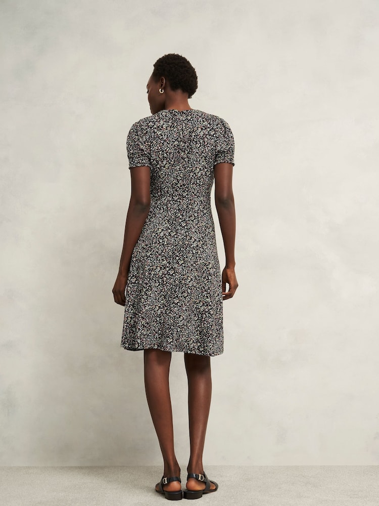 Hobbs Black Rima Jersey Dress - Image 2 of 4