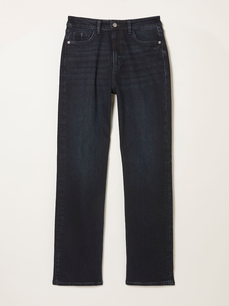FatFace Carmel Denim Dark Blue Comfort Straight Jeans - Image 7 of 7