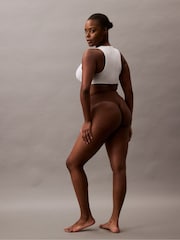 Calvin Klein Brown Stay Put Mesh Thong - Image 3 of 8