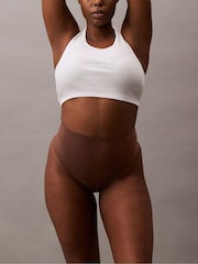 Calvin Klein Brown Stay Put Mesh Thong - Image 5 of 8