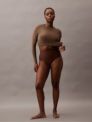 Calvin Klein Brown Stay Put Mesh Briefs - Image 2 of 8
