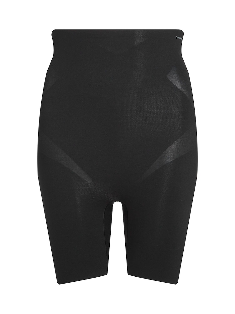 Calvin Klein Black Stay Put Stretch Mid Thigh Shorts - Image 7 of 7