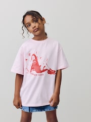 Pink Oversized Olivia Rodrigo License T-Shirt (3-16yrs) - Image 1 of 8