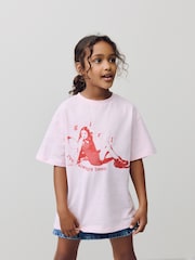 Pink Oversized Olivia Rodrigo License T-Shirt (3-16yrs) - Image 3 of 8
