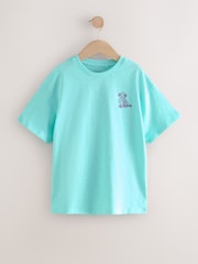 Blue Dog Oversized Graphic Print T-Shirt (3-16yrs) - Image 1 of 4