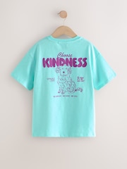 Blue Dog Oversized Graphic Print T-Shirt (3-16yrs) - Image 2 of 4