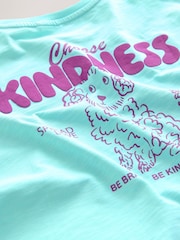 Blue Dog Oversized Graphic Print T-Shirt (3-16yrs) - Image 3 of 4