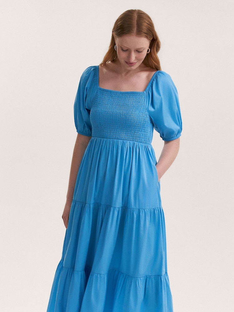 Finery Melody Cotton Shirred Midi Dress - Imagen 2 de 4 Finery Melody Cotton Shirred Midi Dress - Imagen 2 de 4