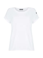 Mint Velvet White 100% Cotton Star T-Shirt - Image 4 of 5