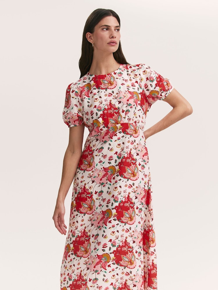 Finery Lili Floral Print Midi Tea Dress - תמונה 2 מתוך 4 Finery Lili Floral Print Midi Tea Dress - תמונה 2 מתוך 4