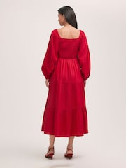 Finery Lauretta Cotton Midi Tiered Dress - Image 2 of 4