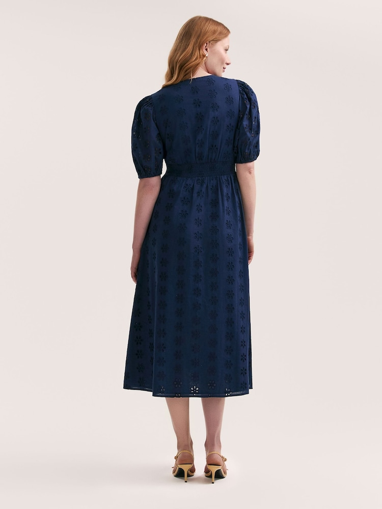 Finery Una Cotton Broderie Midi Dress - Imagen 4 de 4 Finery Una Cotton Broderie Midi Dress - Imagen 4 de 4