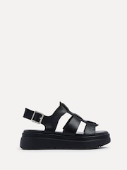 Linzi Black Boston Fisherman Flatform Sandals - Image 2 of 5