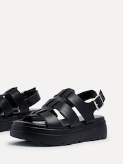 Linzi Black Boston Fisherman Flatform Sandals - Image 4 of 5