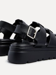 Linzi Black Boston Fisherman Flatform Sandals - Image 5 of 5