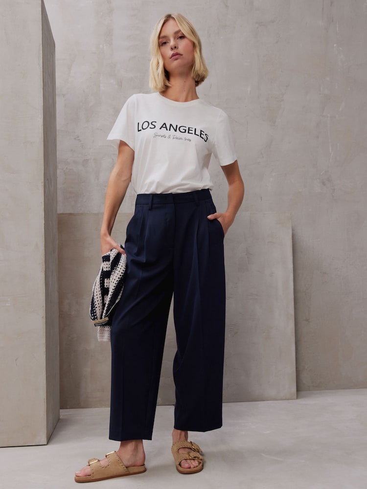 Smith & Soul Cream Los Angeles Slogan 100% Cotton T-Shirt - Image 1 of 5