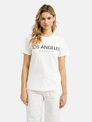 Smith & Soul Cream Los Angeles Slogan 100% Cotton T-Shirt - Image 2 of 5