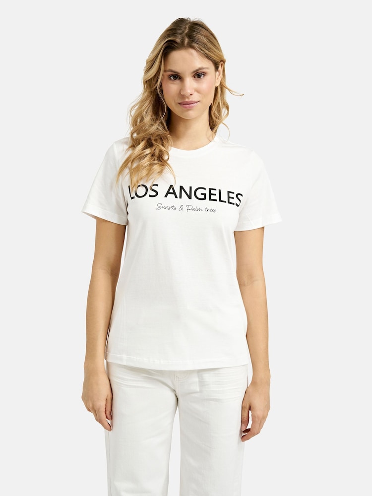 Smith & Soul Cream Los Angeles Slogan 100% Cotton T-Shirt - Image 4 of 7