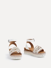 Linzi Boheme Flatform Sandals With Embellished And Sequin Front Strap - Imagen 3 de 5