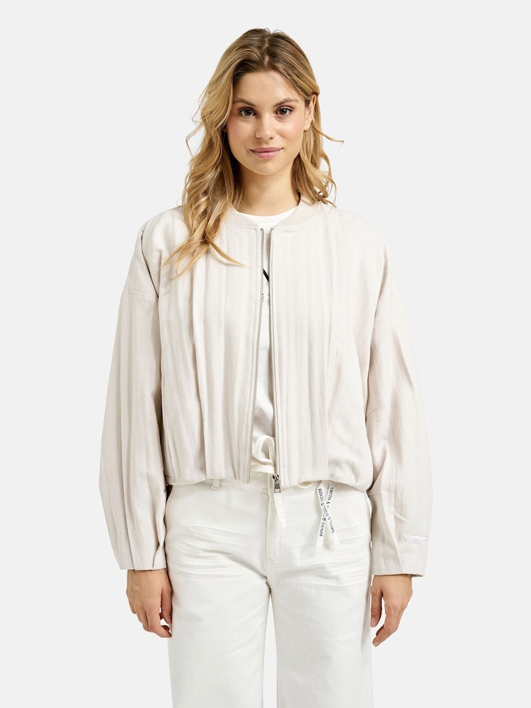 Smith & Soul Natural Lightweight Bomber Jacket - Image 2 of 5